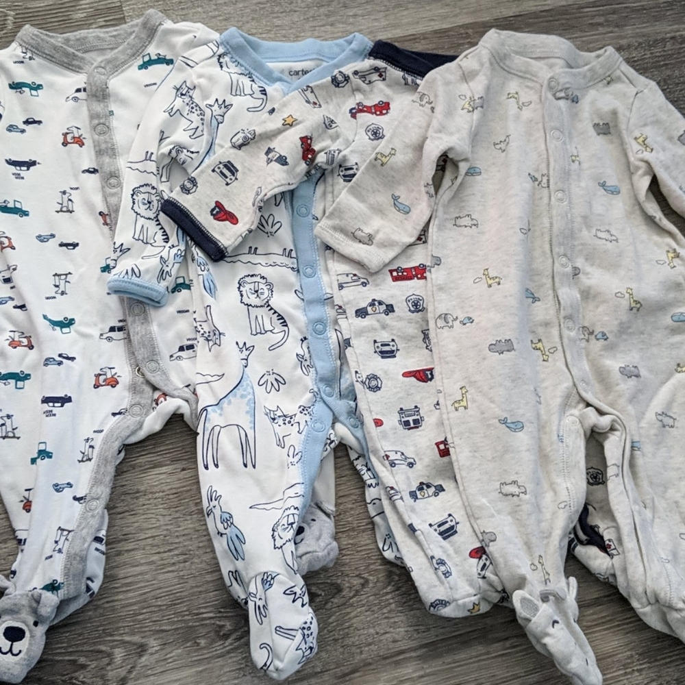 4 button footie pajamas